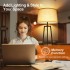 TECHLUX Lamp with 3 Color Temperatures - 3000/4000/5000K Small Lamp, Nightstand Lamp with 3 Color Modes by Pull Chain, Bedroom Lamp for Living Read Work