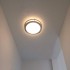 TECHLUX Flush Mount LED Ceiling Light Fixture, 17W[120W Equiv] 1100lm, 2700K/3000K/3500K/4000K/5000K Adjustable Ceiling Lights, Oil Rubbed Bronze Saturn Dimmable Lighting for Hallway Bathroom - 2 Pack
