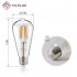 TECHLUX 60W ST19(ST64) LED Filament Bulbs Edison Vintage Dimmable Lighting Reading Lamp for Pendant Wall Light Fixtures Office Home Bedroom Bathroom, Amber Glass, E26 Base, Warm White 2500K, Pack of 6